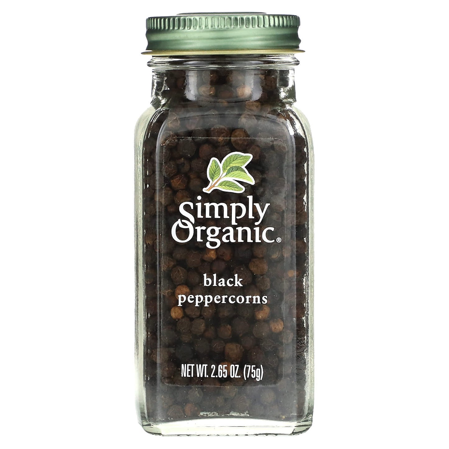 Simply Organic-Black Peppercorns-2.65 oz (75 g)