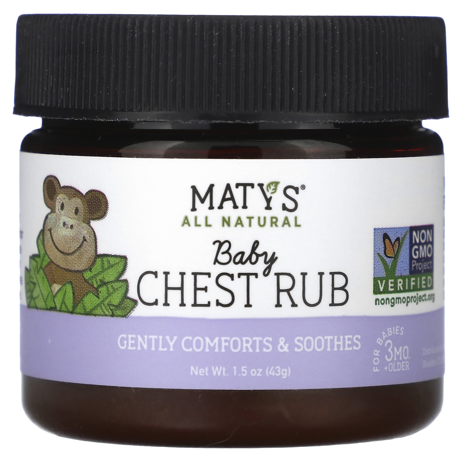 Maty's-Baby Chest Rub-Eucalyptus-Lavender & Chamomile-Babies 3+ Months-1.5 oz (43 g)