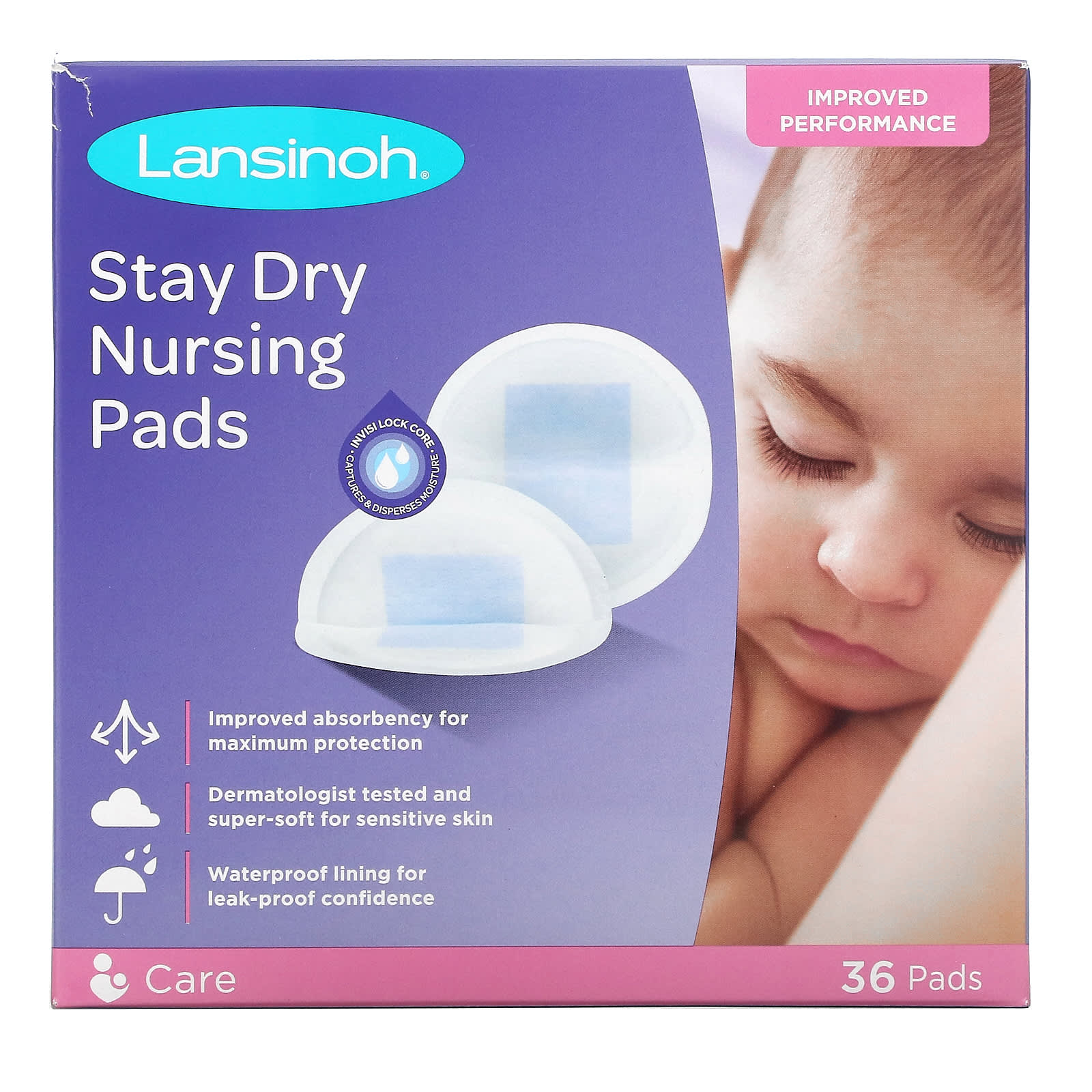 Lansinoh-Stay Dry Nursing Pads-36 Pads