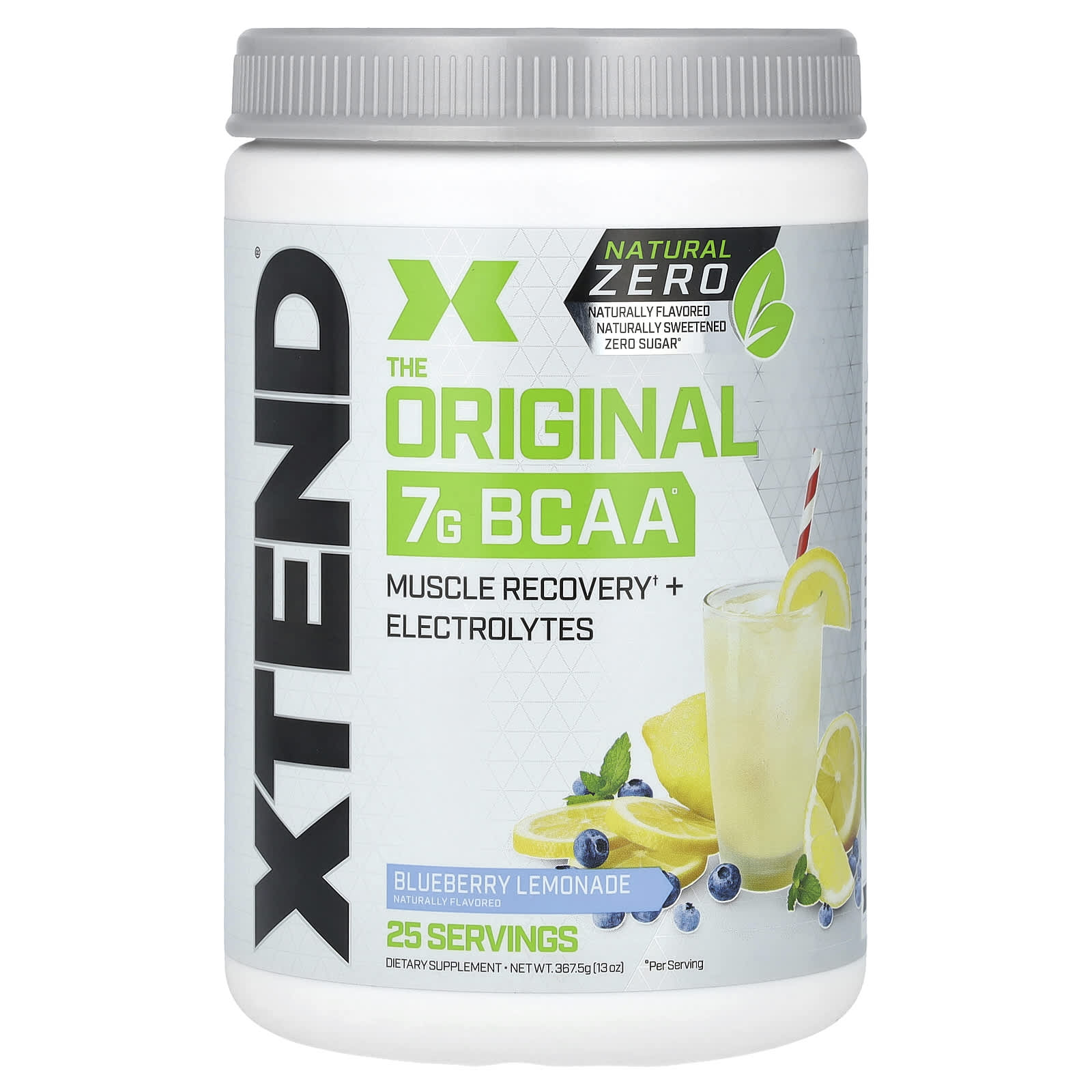 Xtend-The Original 7G BCAA-Natural Zero-Blueberry Lemonade-13 oz (367.5 g)