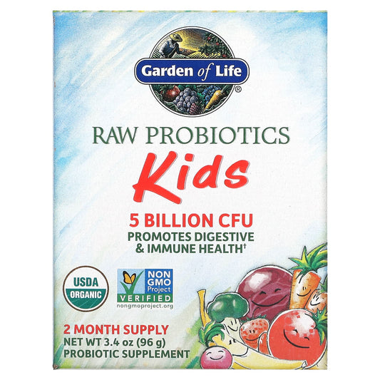 Garden of Life-RAW Probiotics-Kids-5 Billion CFU-3.4 oz (96 g)