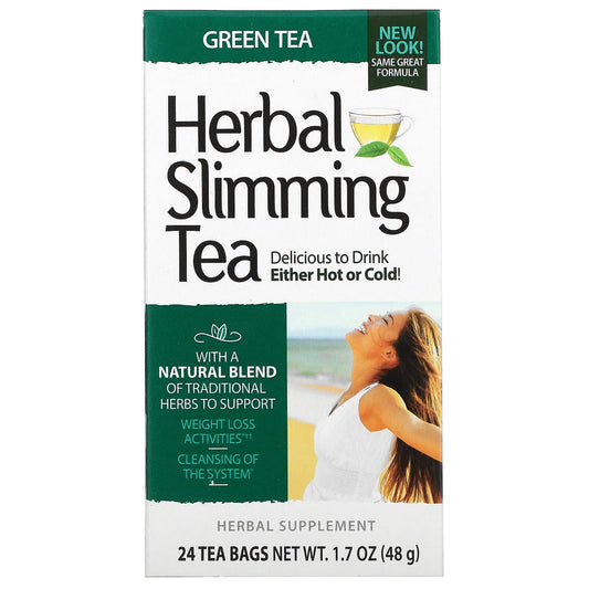 21st Century-Herbal Slimming Tea-Green Tea-24 Tea Bags-1.7 oz (48 g)