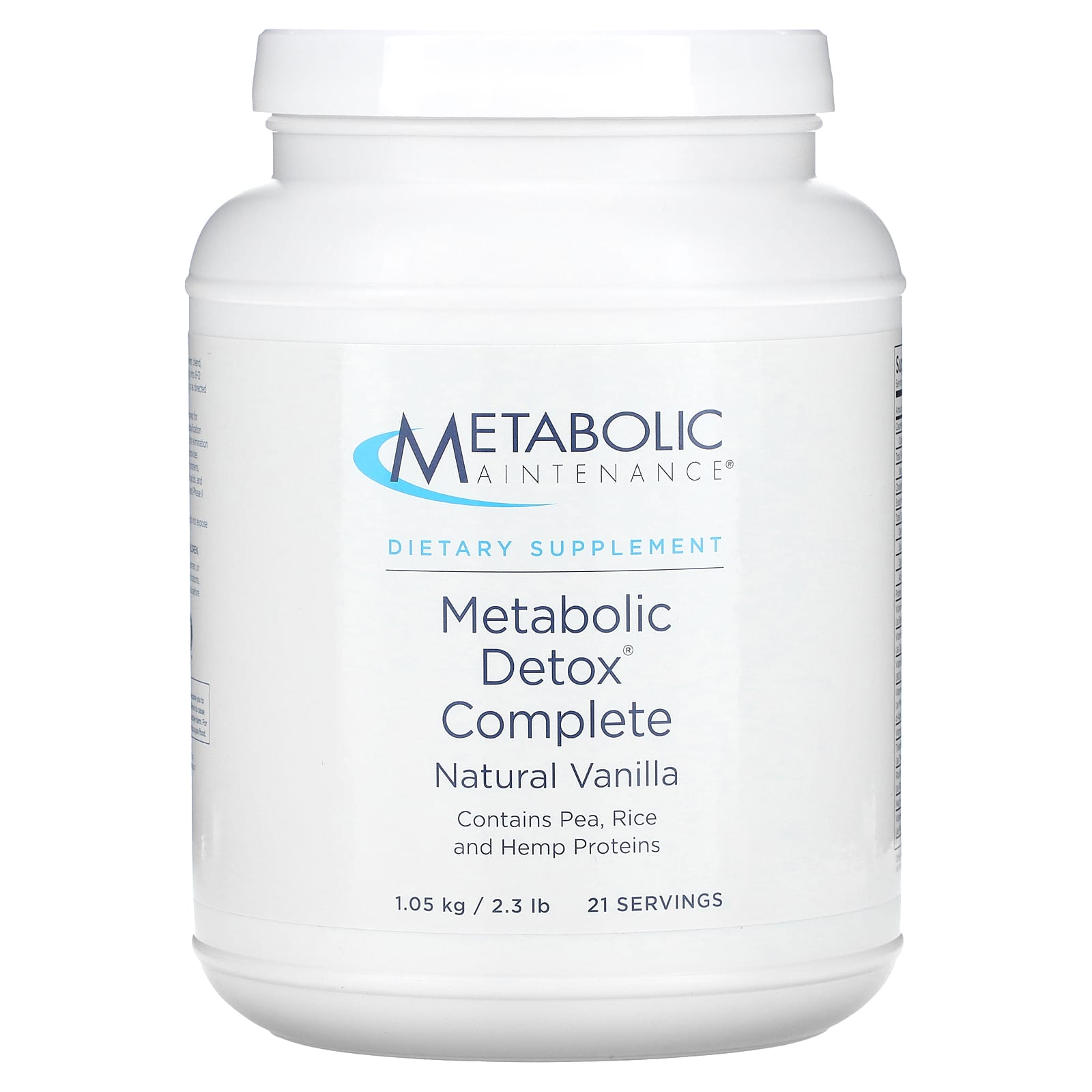 Metabolic Maintenance-Metabolic Detox Complete-Natural Vanilla-2.3 lb (1.05 kg)