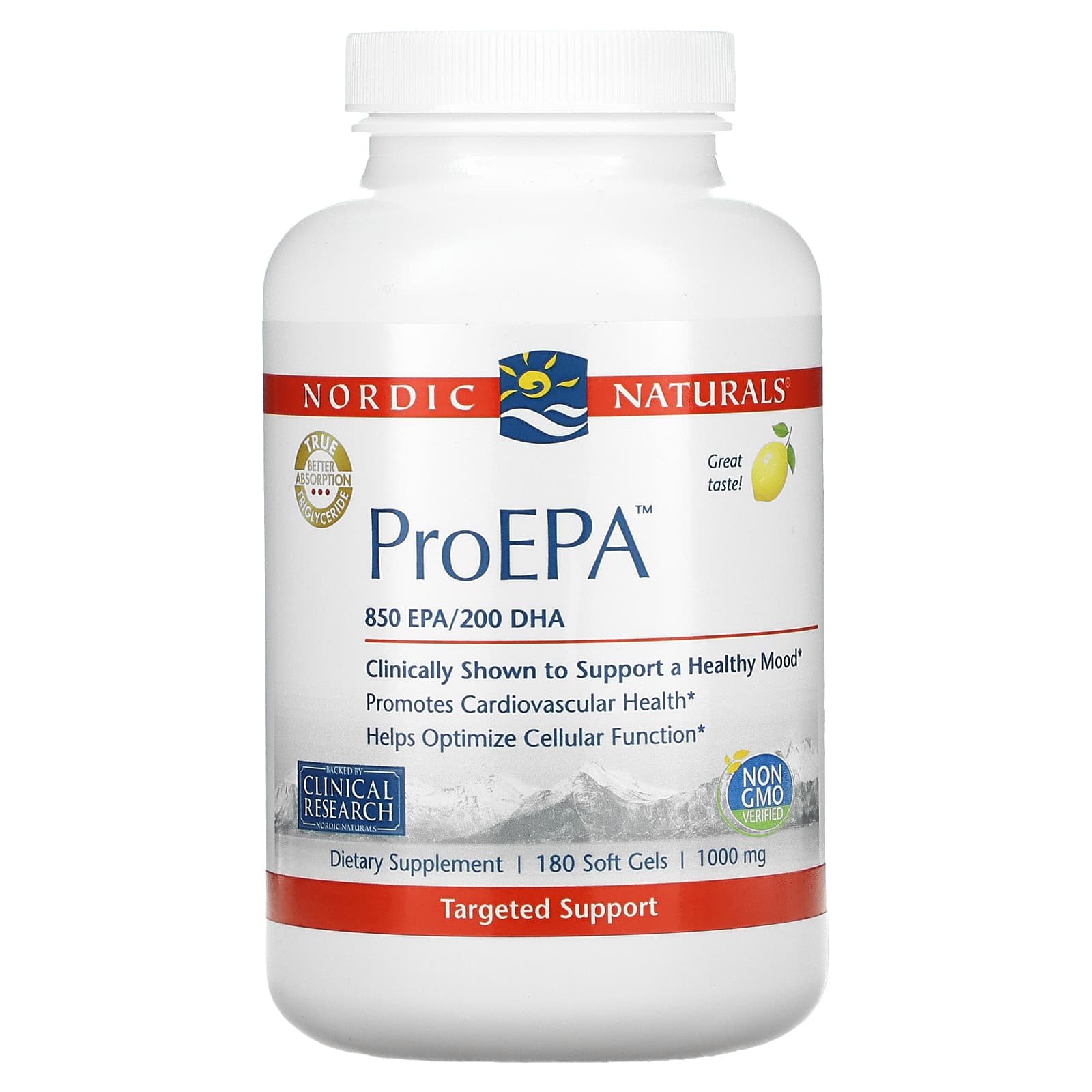 Nordic Naturals-ProEPA-Lemon-1,000 mg-180 Soft Gels