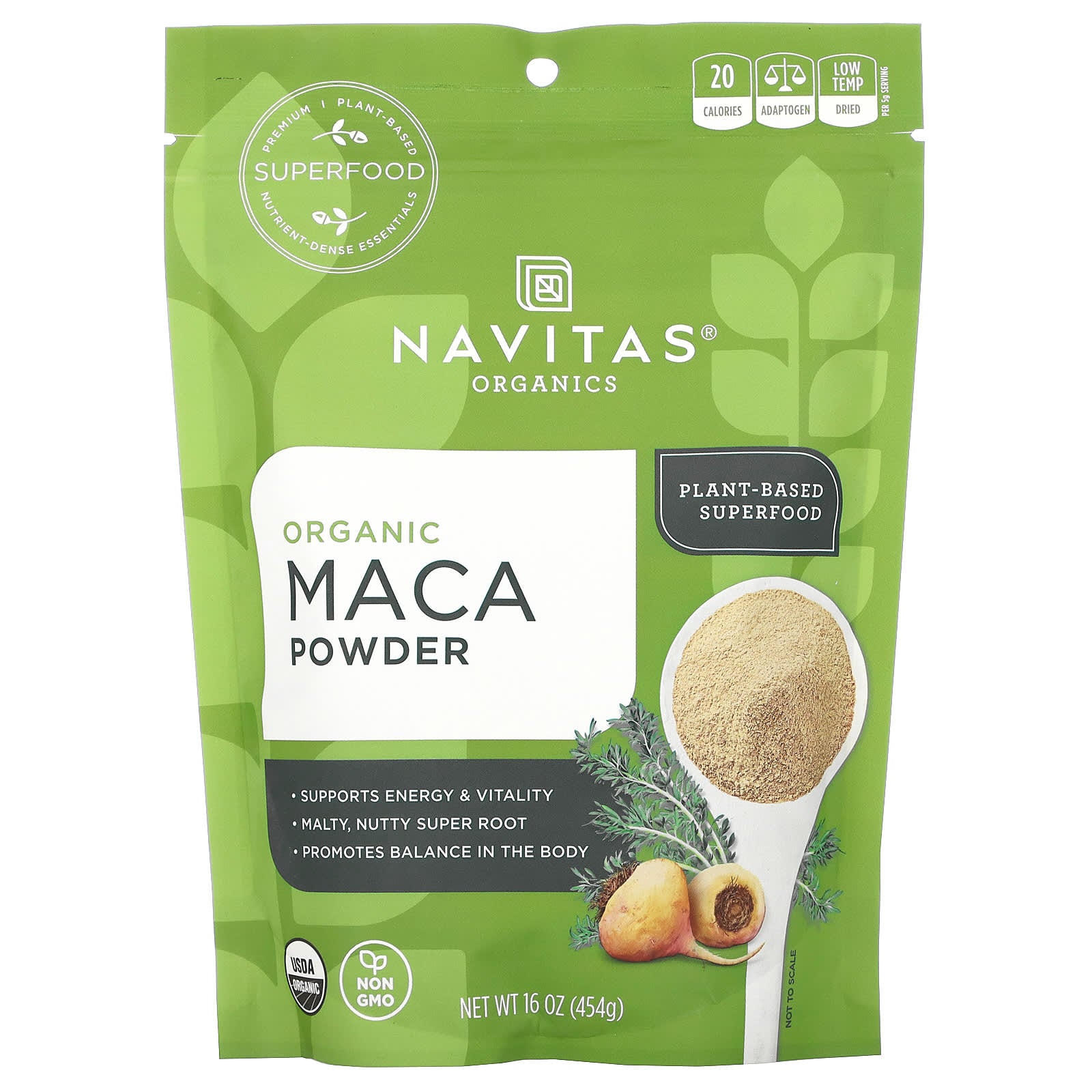 Navitas Organics-Organic Maca Powder-16 oz (454 g)