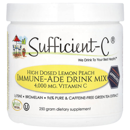 Sufficient C-High Dosed Immune-Ade Drink Mix-Lemon Peach-250 g