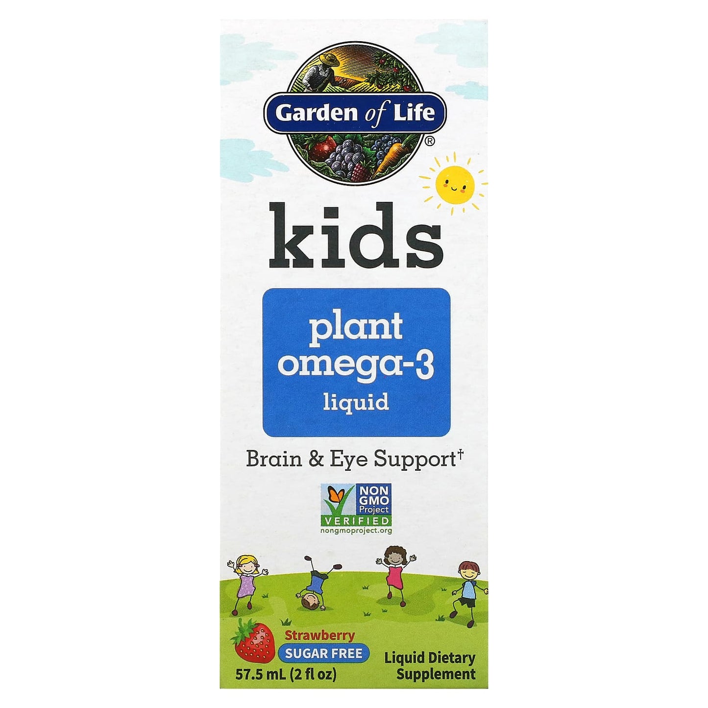 Garden of Life-Kids Plant Omega-3 Liquid-Strawberry-2 fl oz (57.5 ml)