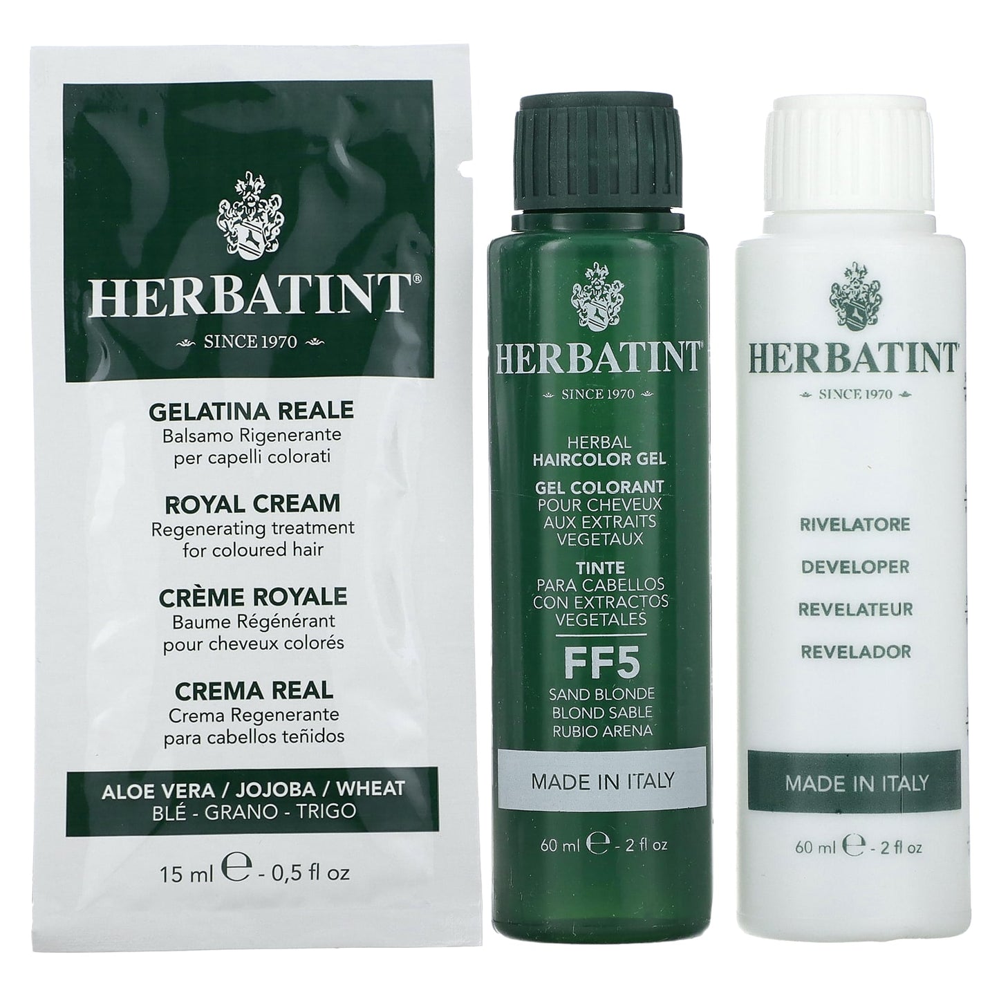 Herbatint, Permanent Haircolor Gel, FF 5, Sand Blonde, 4.56 fl oz (135 ml)