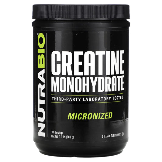 NutraBio-Creatine Monohydrate-1.1 lbs (500 g)