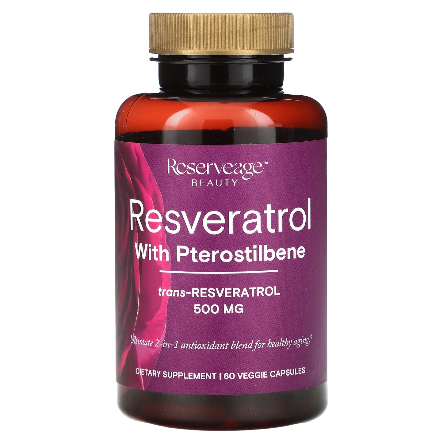 Reserveage Nutrition, Resveratrol with Pterostilbene , 500 mg, 60 Veggie Capsules