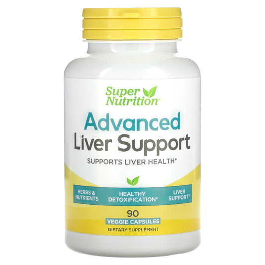 Super Nutrition-Advanced Liver Support-90 Veggie Capsules