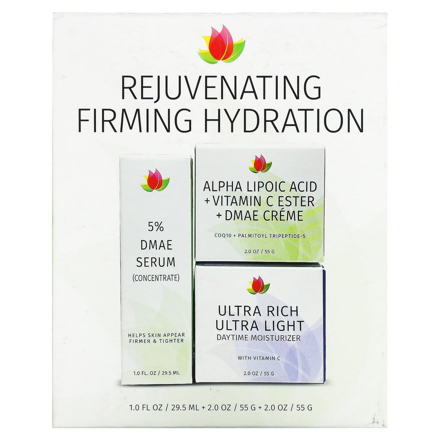 Reviva Labs, Rejuvenating Firming Hydration Bundle, 3 Piece Bundle