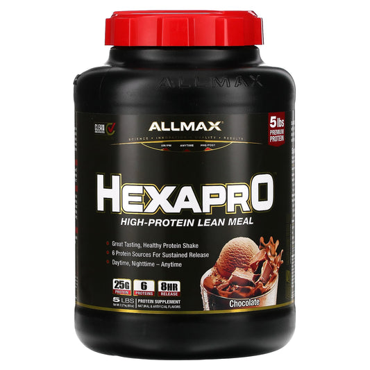 ALLMAX-Hexapro-High-Protein Lean Meal-Chocolate-5 lbs (2.27 kg)