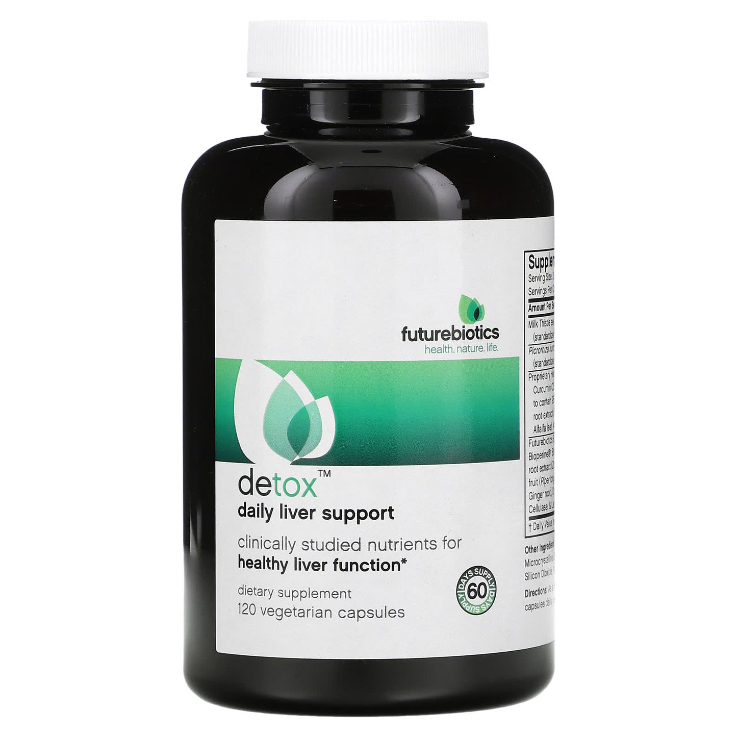 Futurebiotics-Detox-Daily Liver Support-120 Vegetarian Capsules
