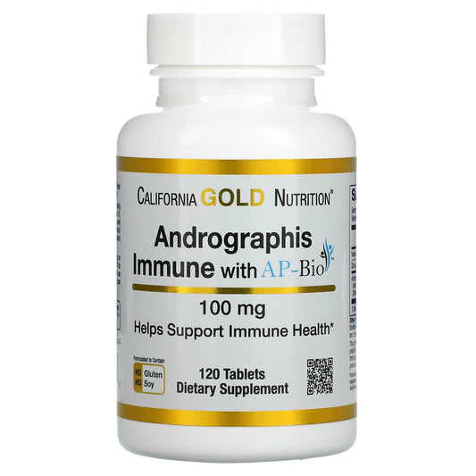 California Gold Nutrition-Andrographis Immune with AP-BIO-100 mg- 120 Tablets