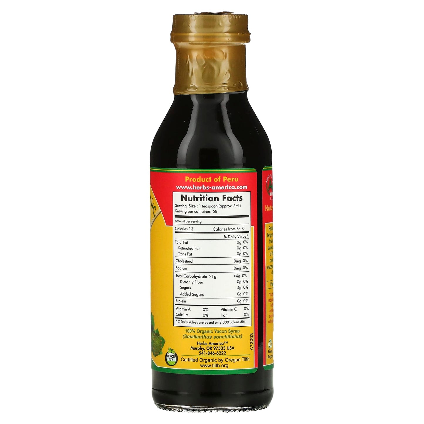 Amazon Therapeutics, Sweet Organic Yacon Syrup, 11.5 fl oz