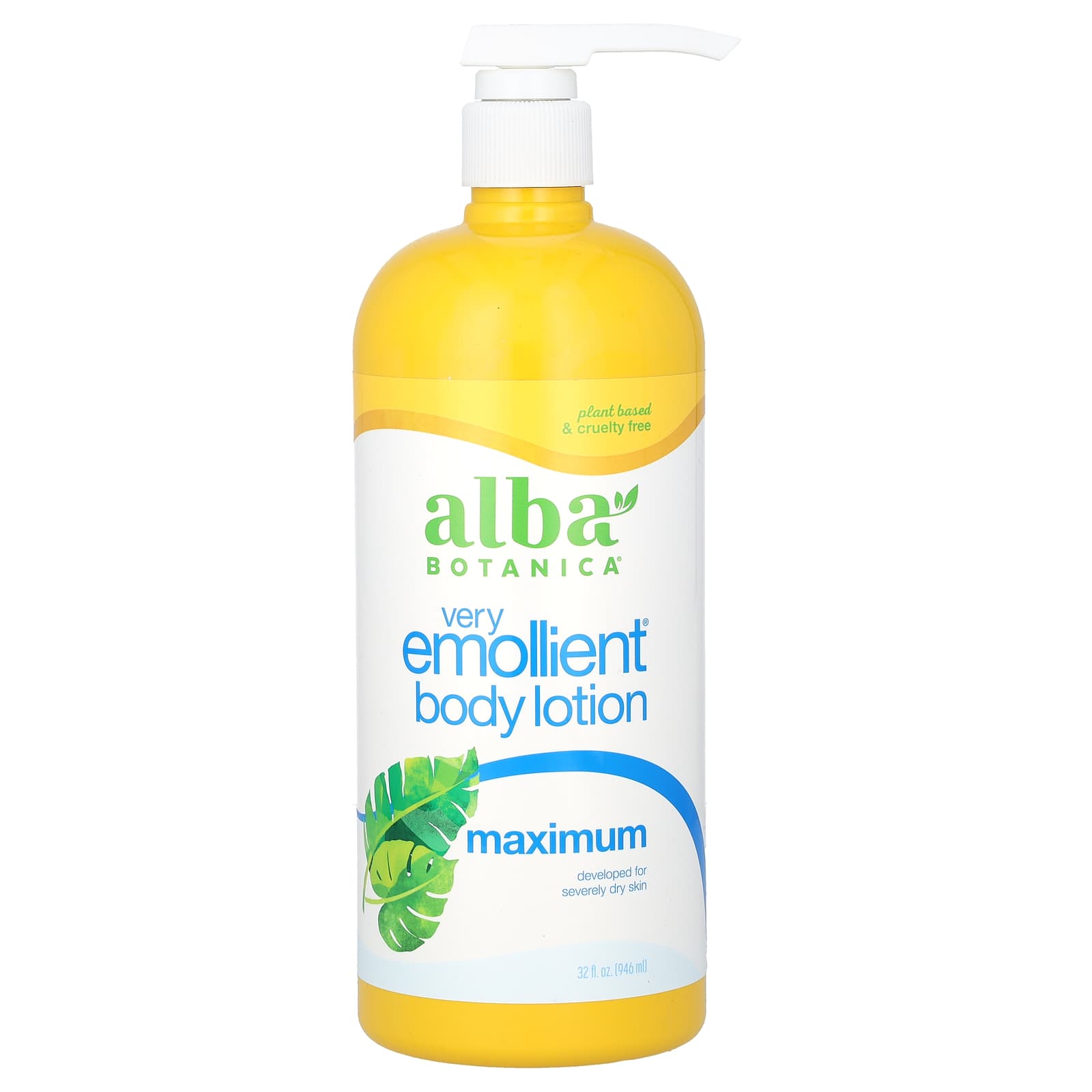 Alba Botanica-Very Emollient Body Lotion-Maximum-32 fl oz (946 ml)