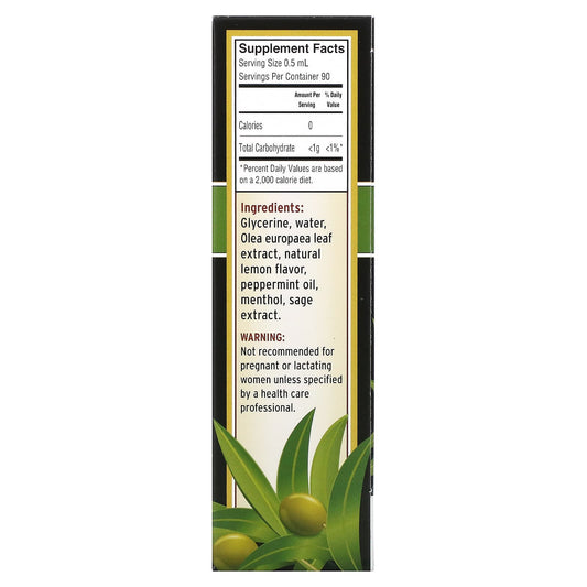 Barlean's-Olive Leaf Complex-Throat Spray-Peppermint-1.5 fl oz (45 ml)