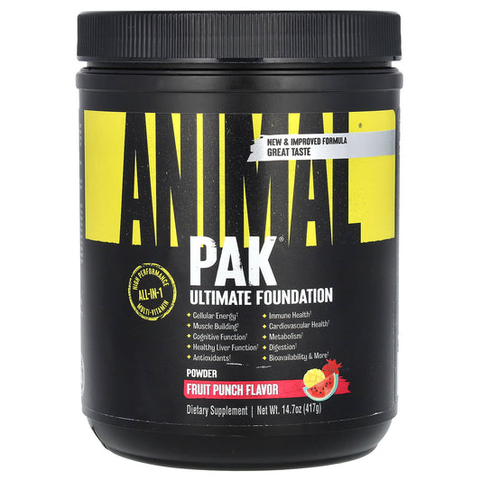 Animal-Pak-Ultimate Foundation-Fruit Punch-14.7 oz (417 g)