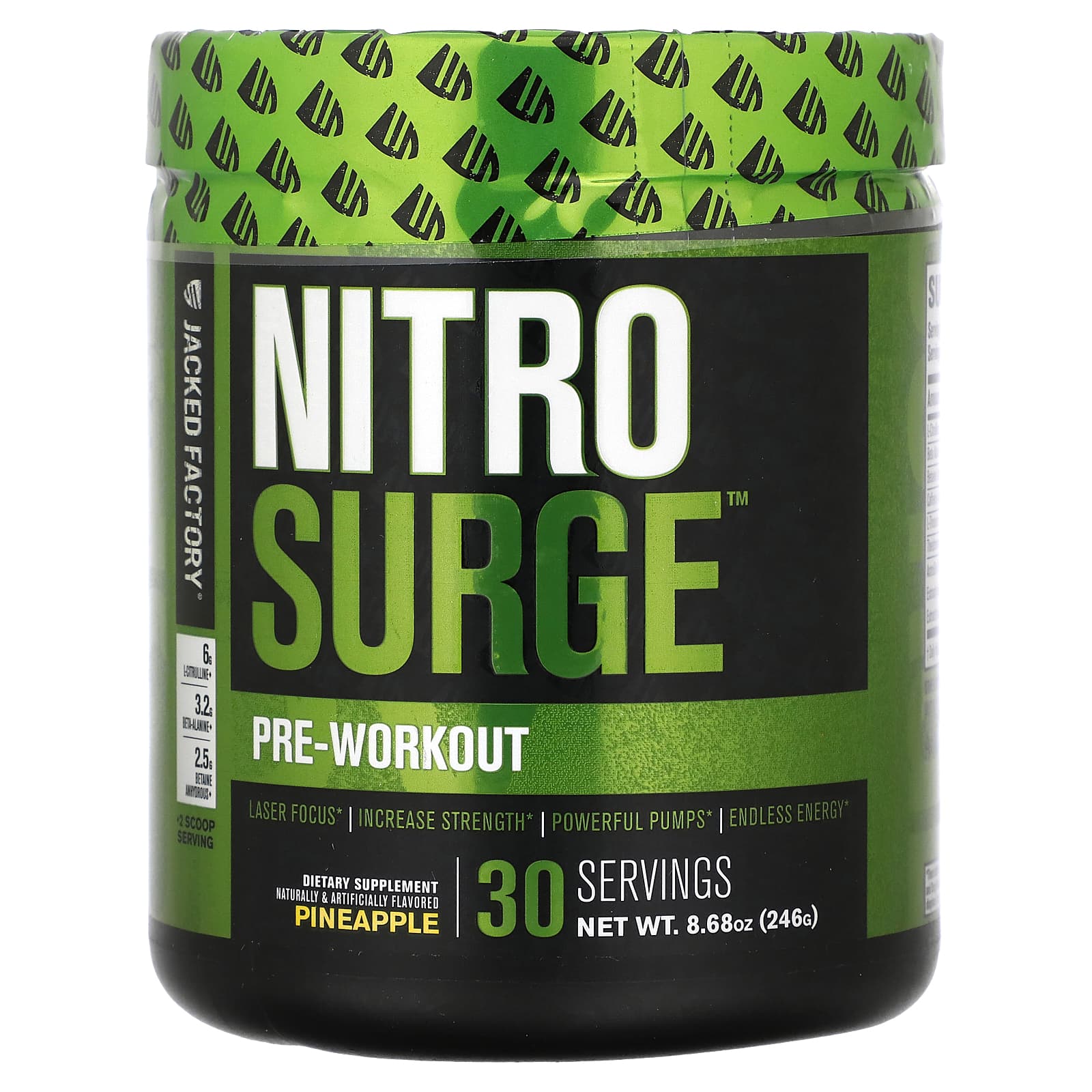 Jacked Factory-Nitro Surge-Pre-Workout-Pineapple-8.68 oz (246 g)