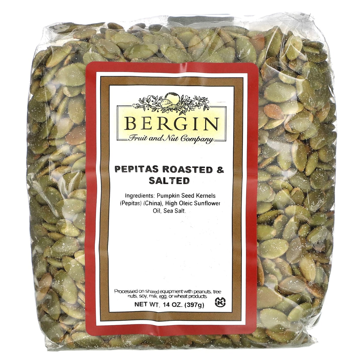 Bergin Fruit and Nut Company-Pepitas Roasted & Salted-14 oz (397 g)