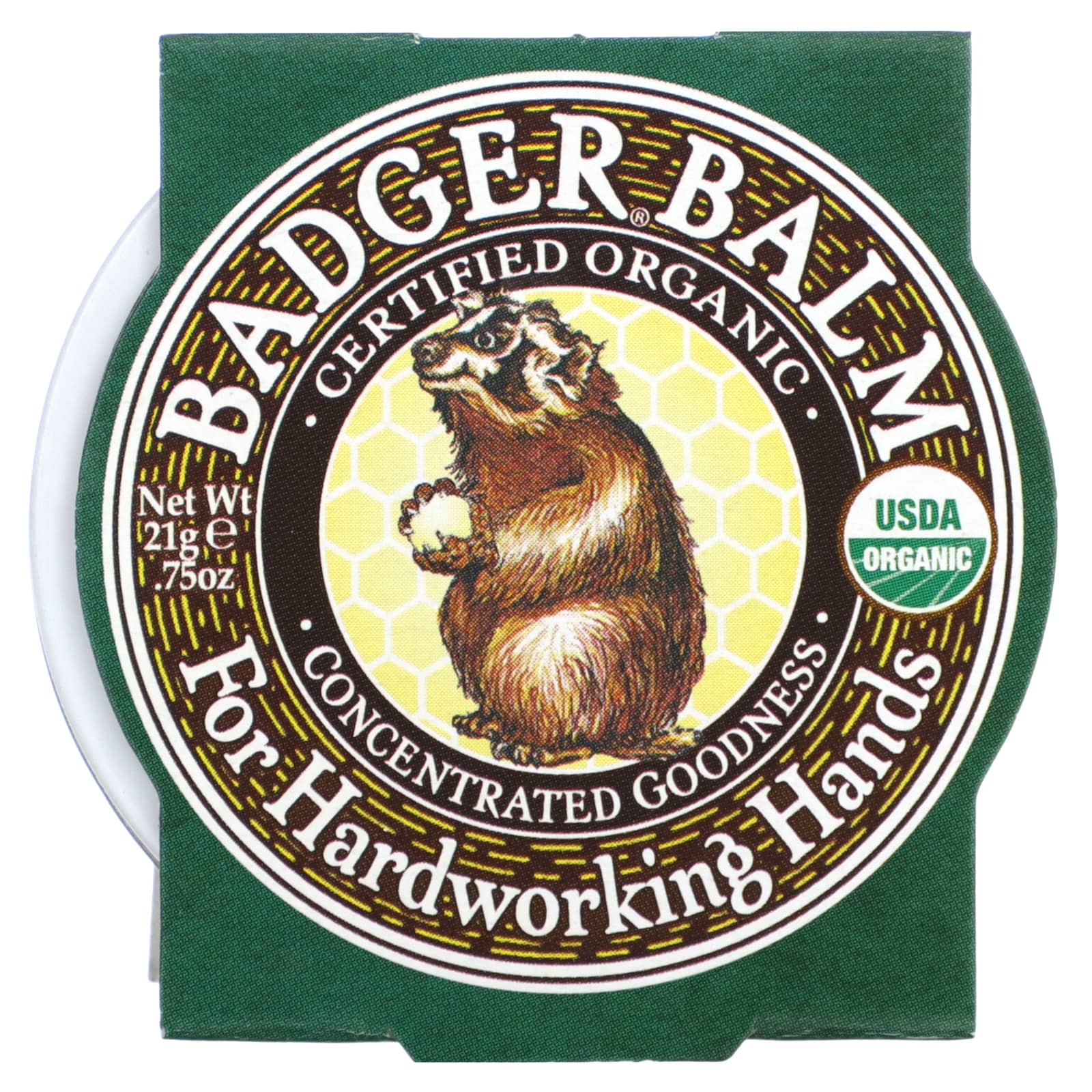 Badger Company-Organic Badger Balm for Hardworking Hands-0.75 oz (21 g)