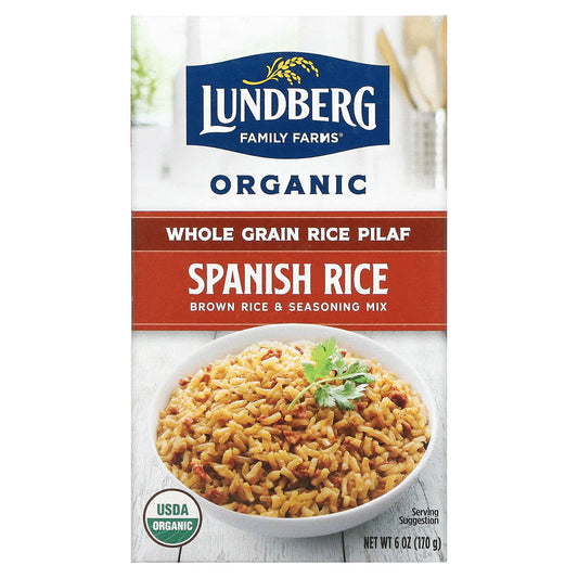 Lundberg-Organic Whole Grain Rice Pilaf-Spanish Rice-6 oz (170 g)