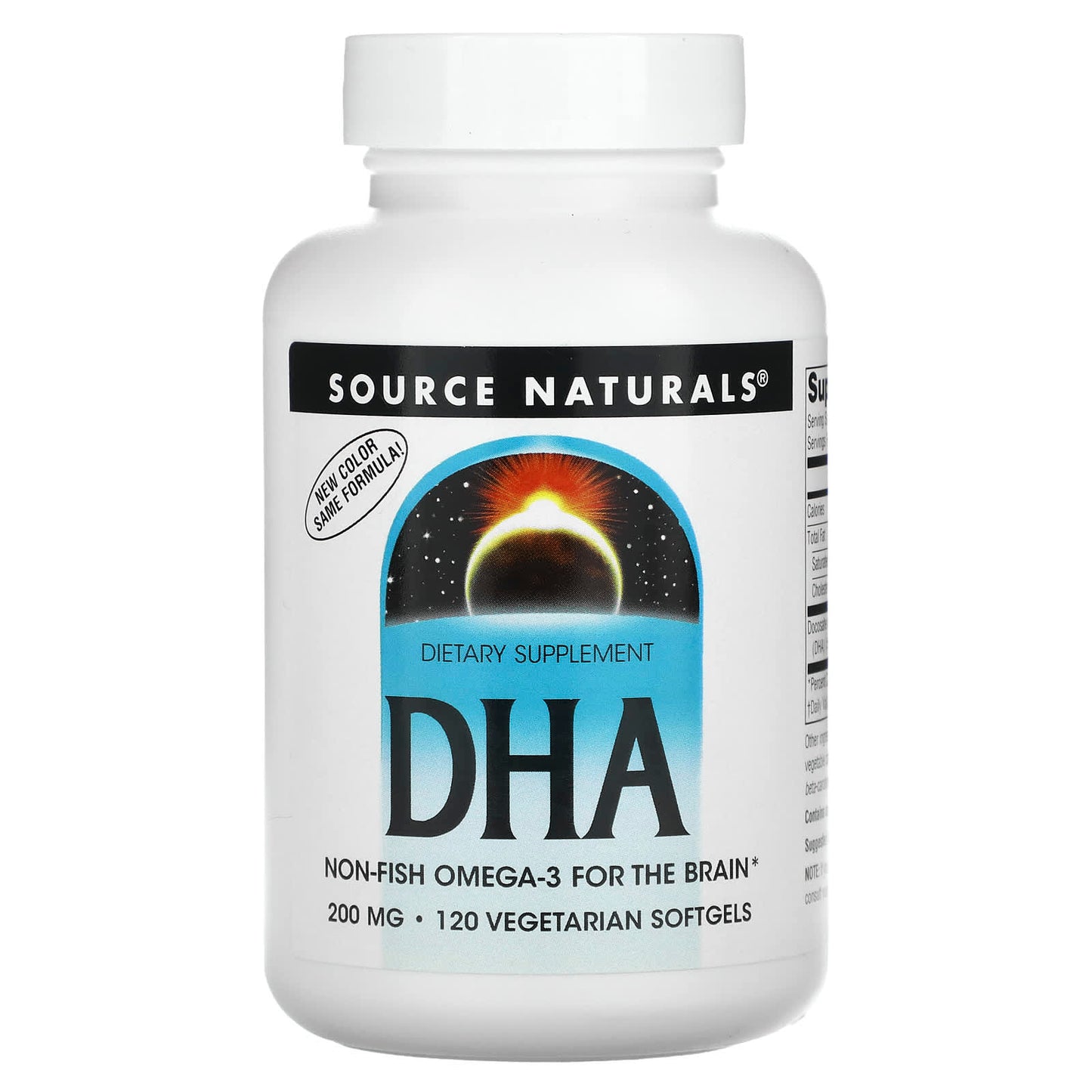 Source Naturals-DHA-200 mg-120 Vegetarian Softgels