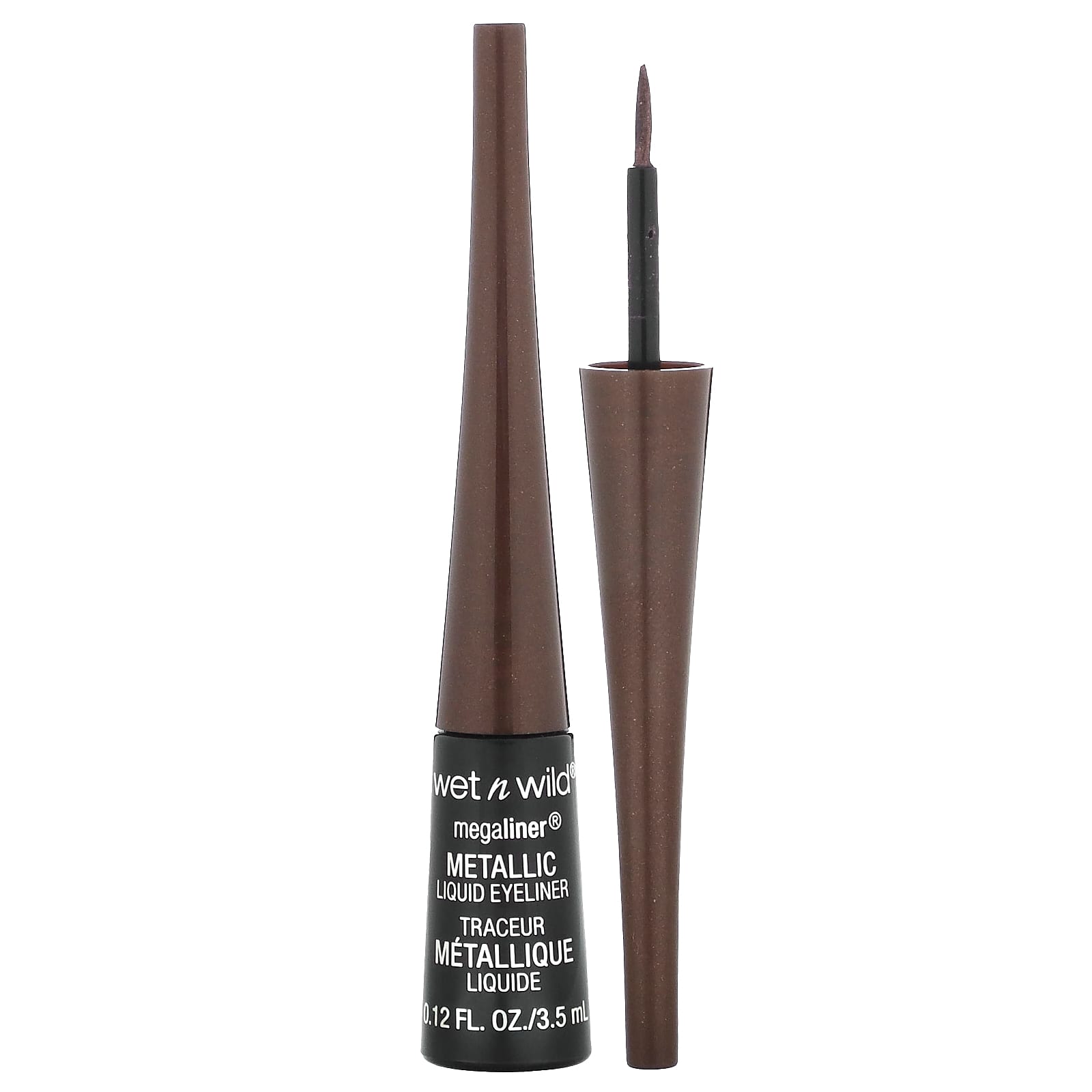 wet n wild-MegaLiner Metallic Liquid Eyeliner-Metallic Brown-0.12 fl oz (3.5 ml)