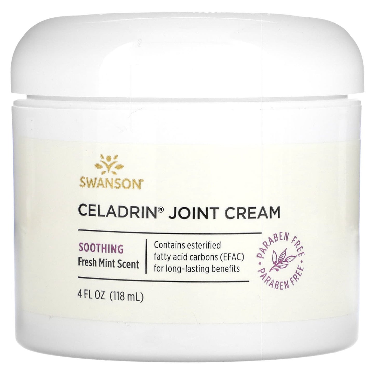 Swanson-Celadrin Joint Cream-Fresh Mint-4 fl oz (118 ml)