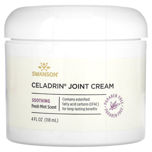 Swanson-Celadrin Joint Cream-Fresh Mint-4 fl oz (118 ml)