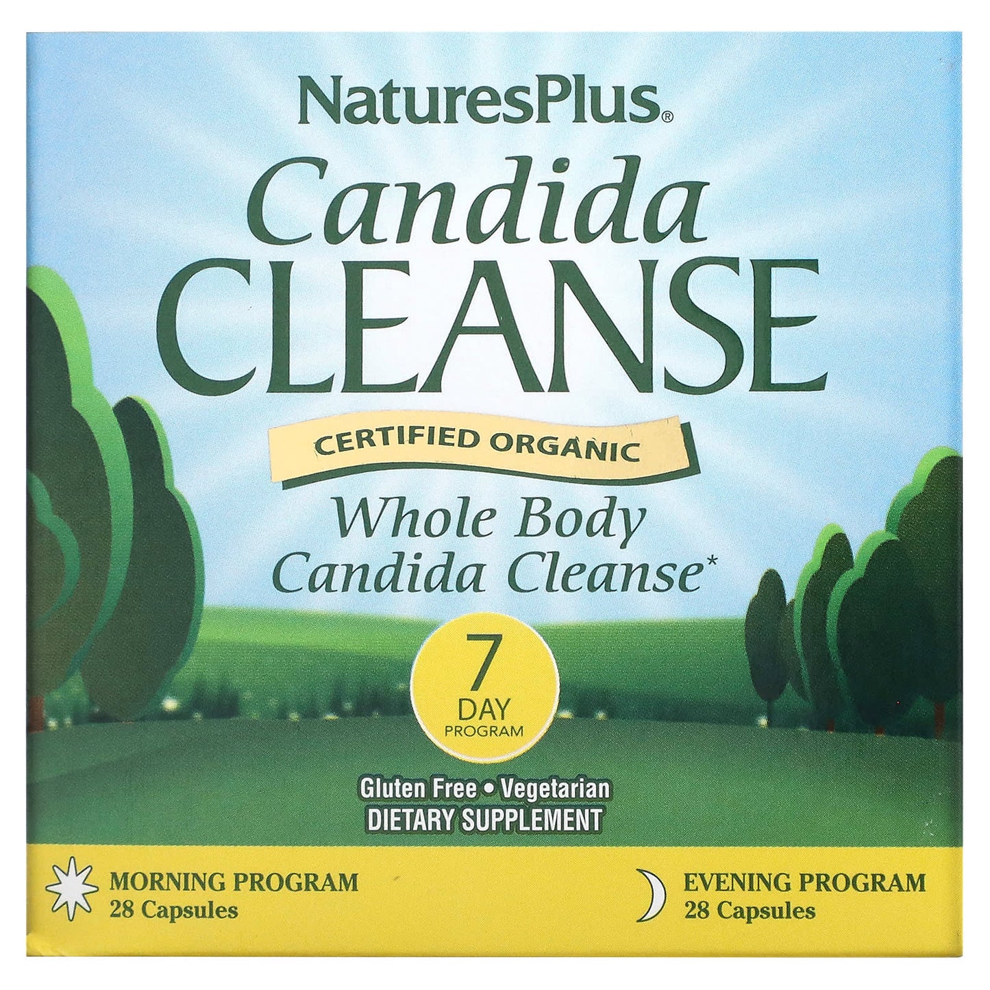 NaturesPlus-Candida Cleanse-7 Day Program-2 Bottles-28 Capsules Each