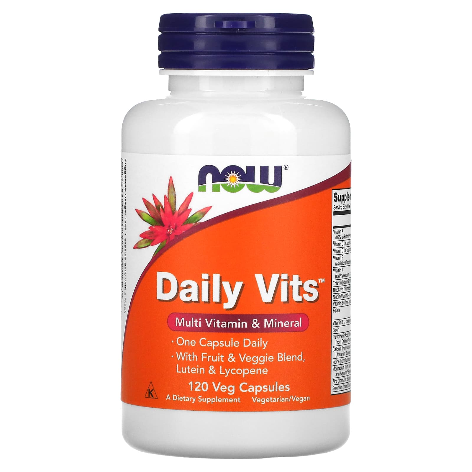 NOW Foods-Daily Vits-Multi Vitamin & Mineral-120 Veg Capsules