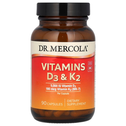 Dr. Mercola-Vitamins D3 & K2-90 Capsules