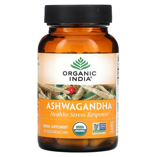 Organic India-Ashwagandha-90 Vegetarian Caps