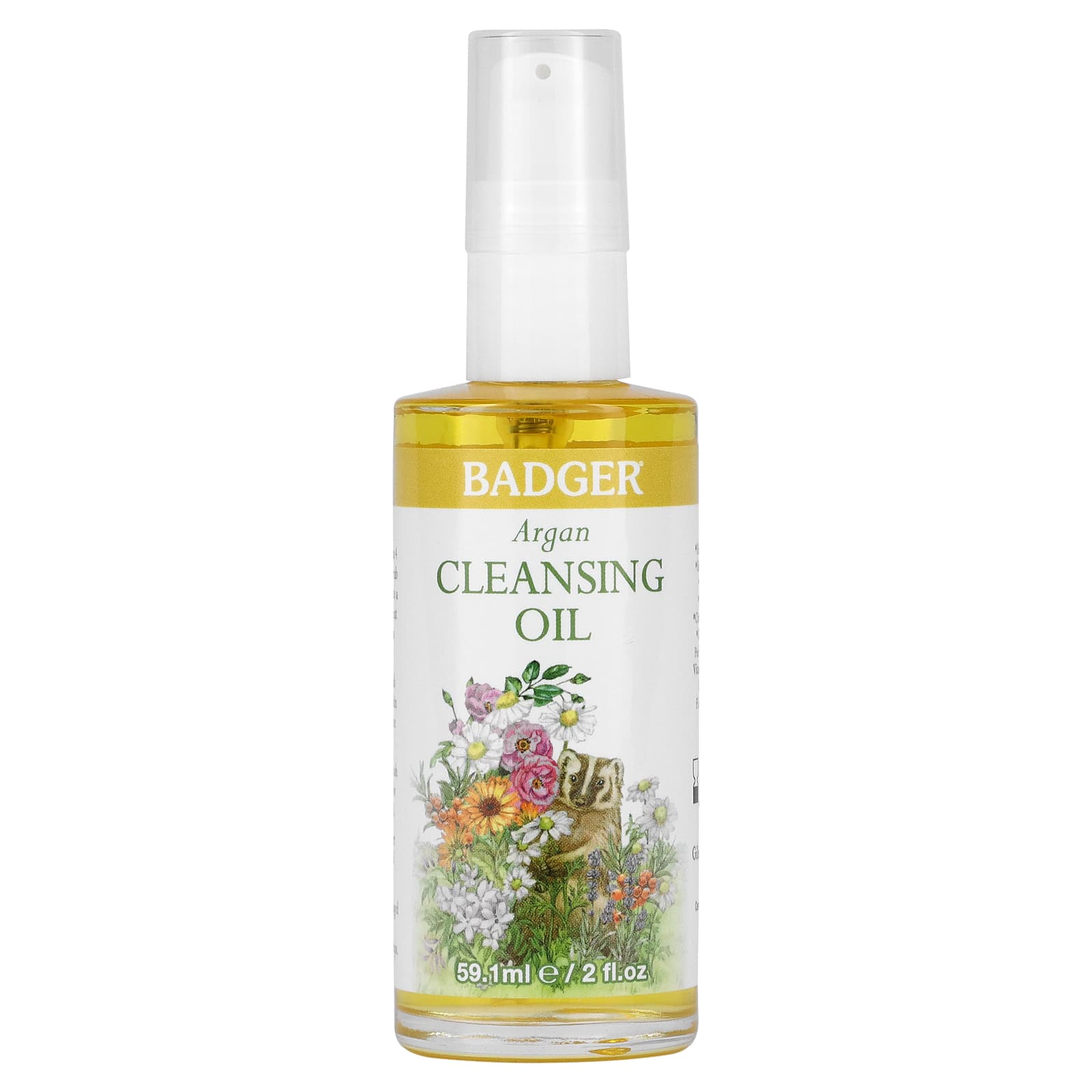 Badger Company-Argan Face Cleansing Oil-For All Skin Types- 2 fl oz (59.1 ml)