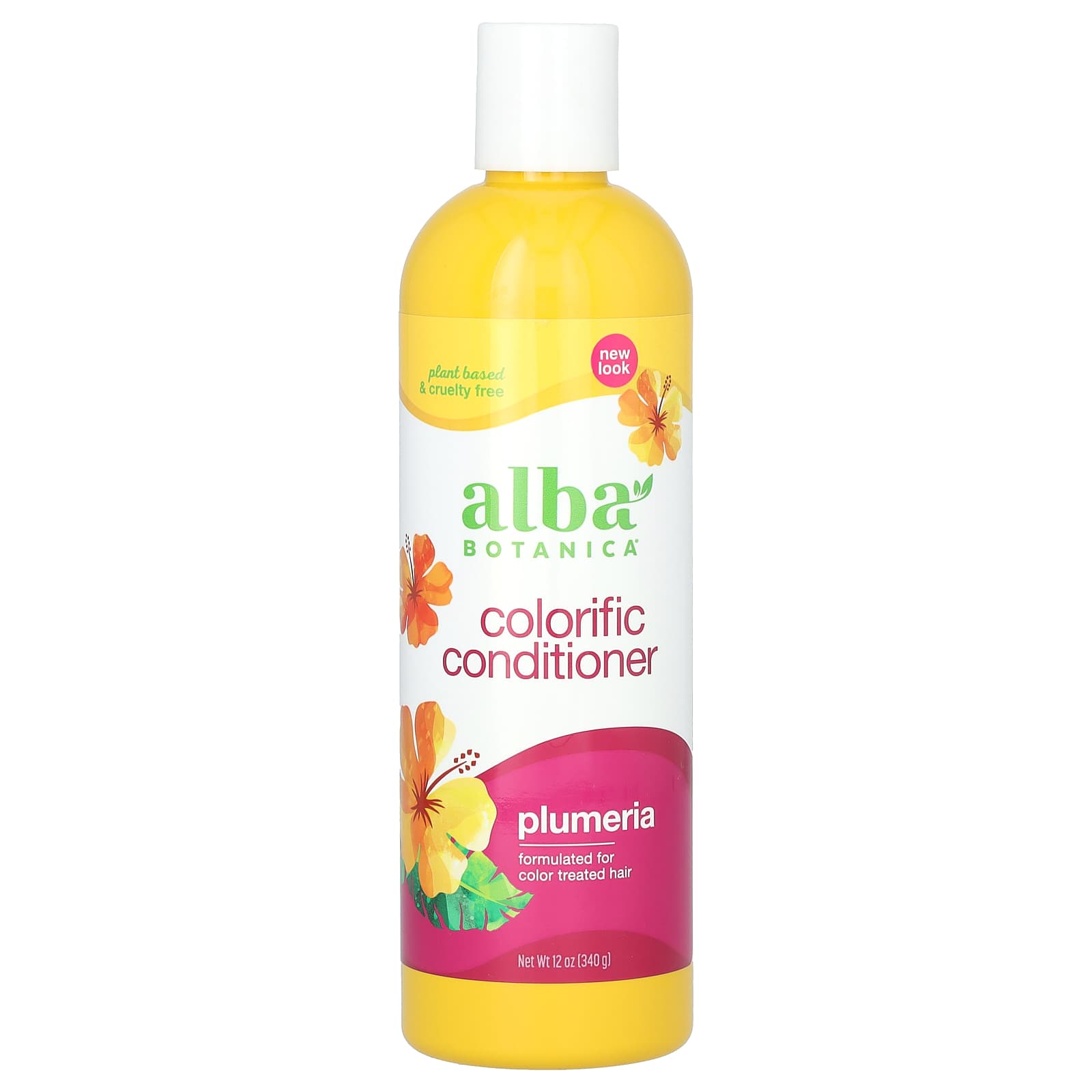 Alba Botanica-Colorific Conditioner-For Color Treated Hair-Plumeria-12 oz (340 g)