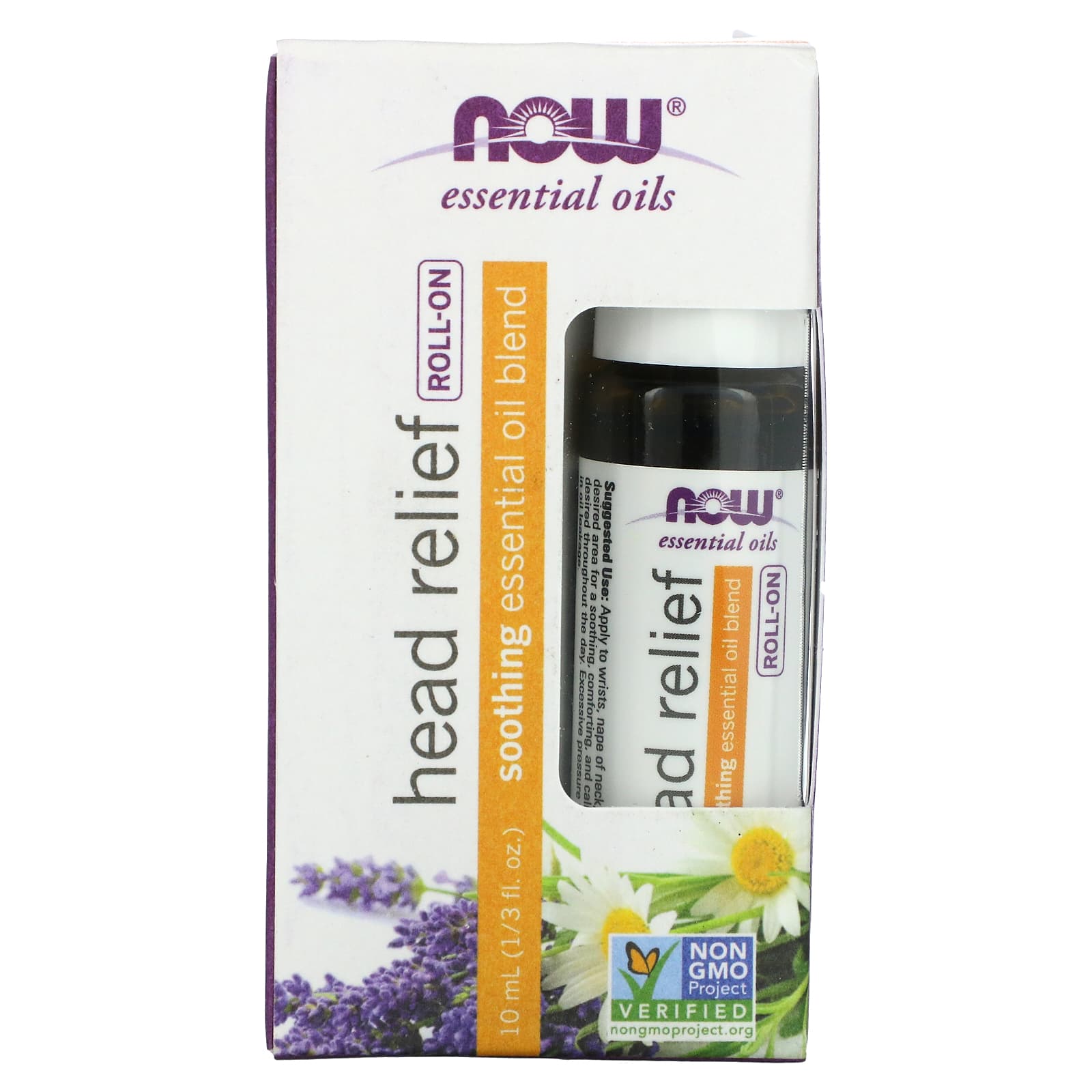 NOW Foods-Essential Oils-Head Relief Roll-On-1/3 fl oz (10 ml)