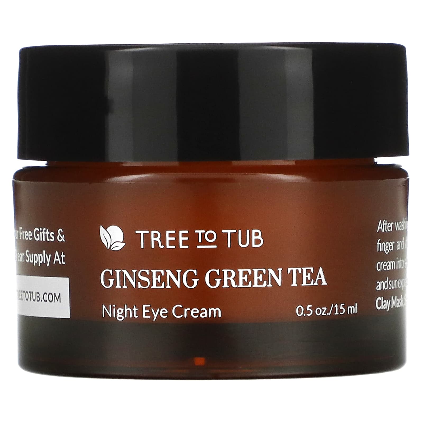 Tree To Tub-Retinol Anti Aging & Wrinkle Night Eye Cream for Puffy Eye Bags-Dark Circles-Under Eye Sensitive Skin-0.5 fl oz (15 ml)