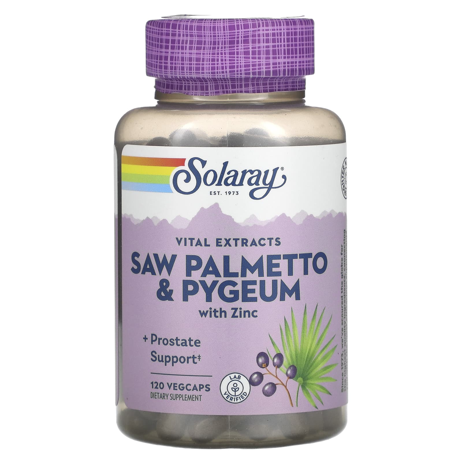 Solaray-Saw Palmetto & Pygeum with Zinc-120 VegCaps