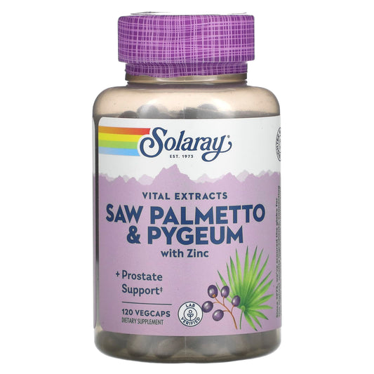 Solaray-Saw Palmetto & Pygeum with Zinc-120 VegCaps