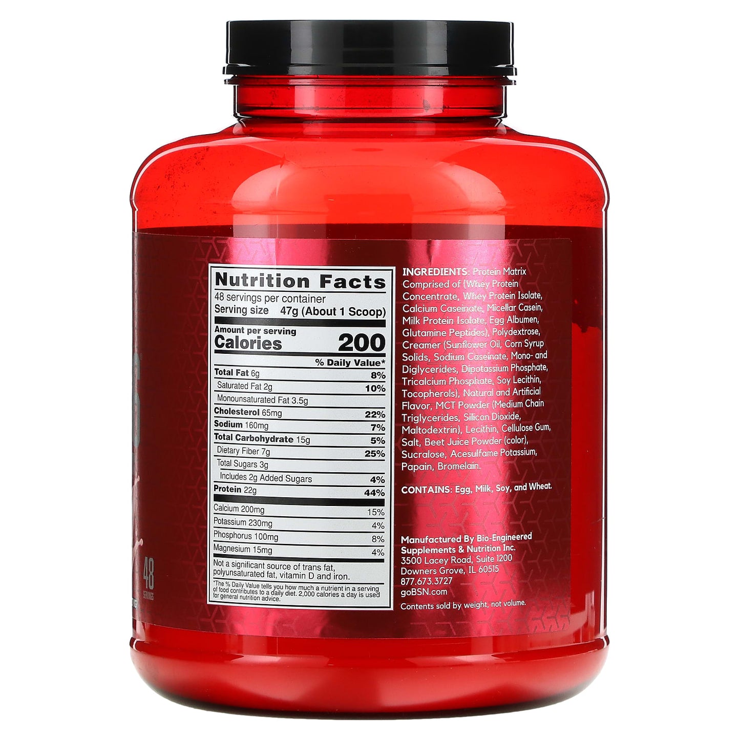 BSN, Syntha-6, Ultra Premium Protein Matrix, Strawberry Milkshake, 5 lbs (2.27 kg)