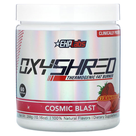 EHPlabs-OxyShred-Thermogenic Fat Burner-Cosmic Blast-Strawberry-10.16 oz (288 g)