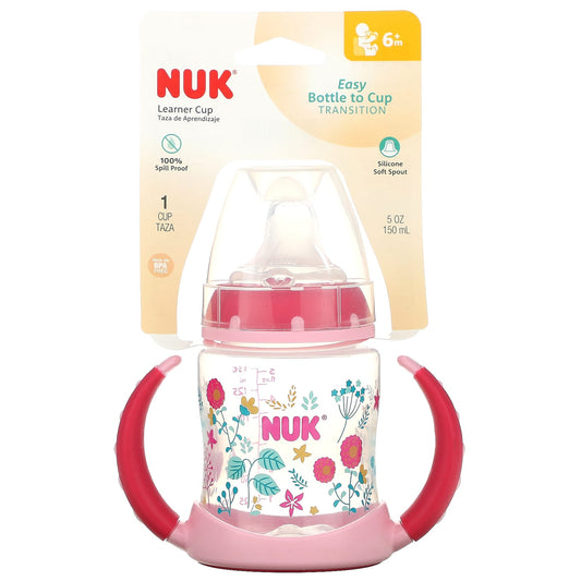 NUK-Learner Cup-6+ Months-Pink-5 oz (150 ml)