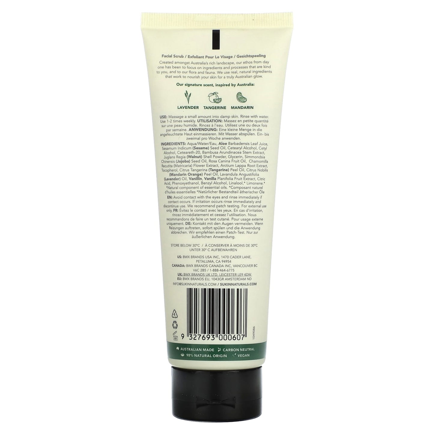 Sukin, Revitalising Facial Scrub, 4.23 fl oz (125 ml)