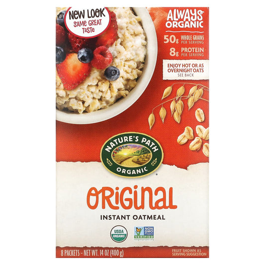 Nature's Path-Organic Instant Oatmeal-Original-8 Packets-14 oz (400 g)