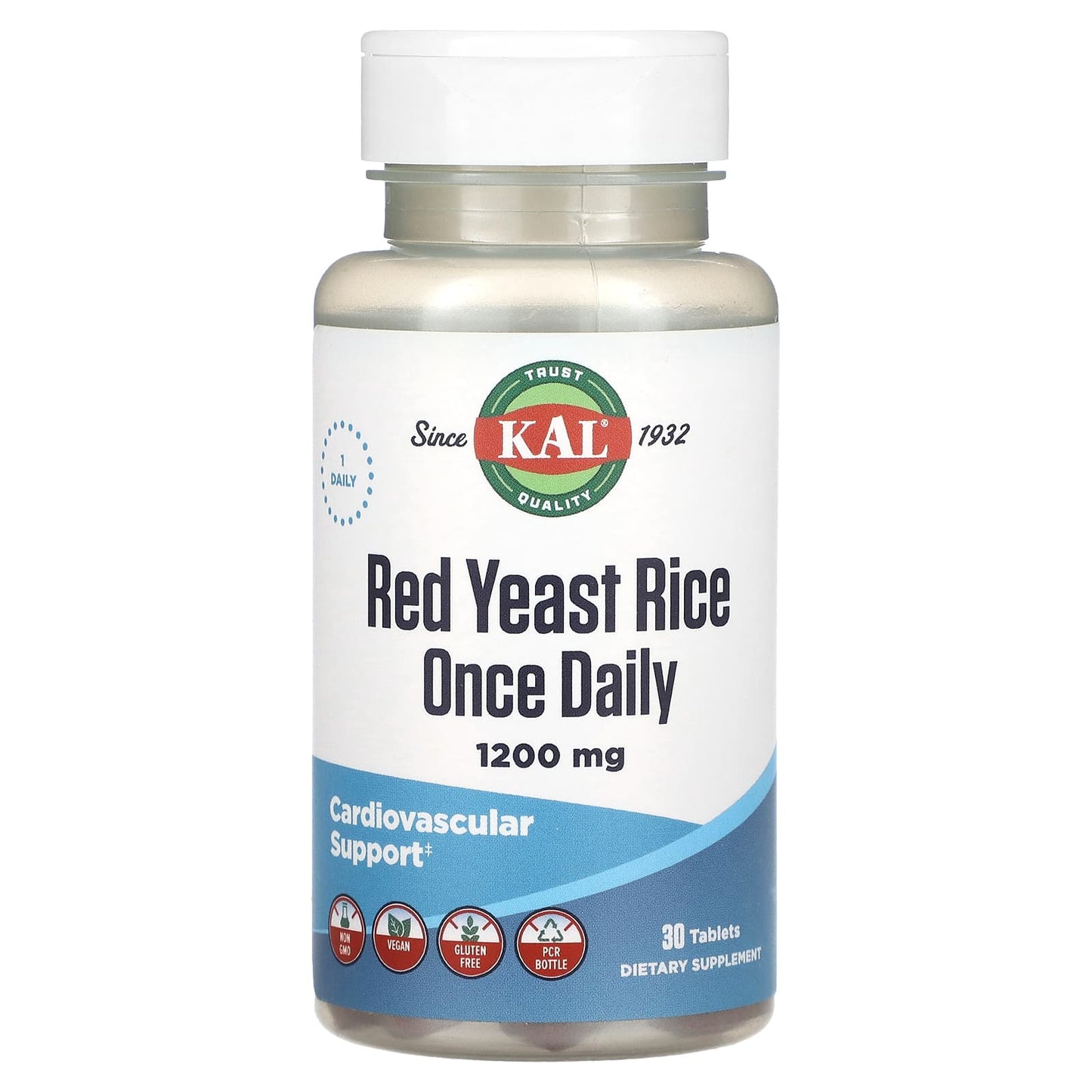 KAL-Red Yeast Rice-1,200 mg-30 Tablets