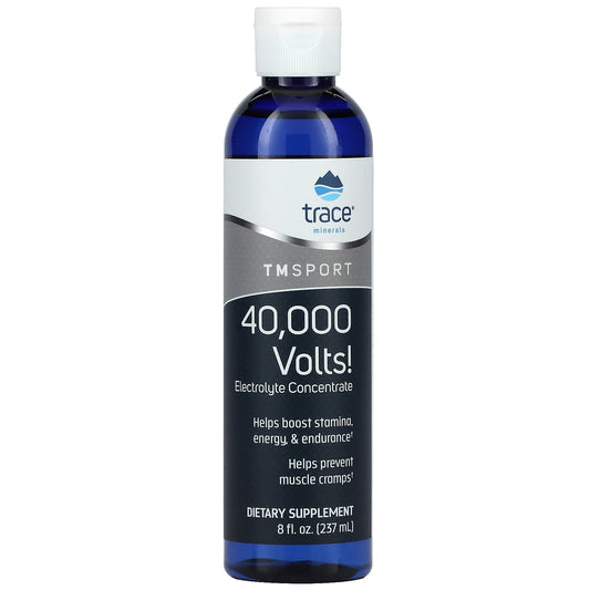 Trace Minerals ®-TM Sport-40,000 Volts!-Electrolyte Concentrate-8 fl oz (237 ml)