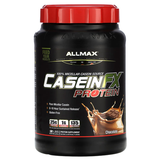 ALLMAX-CaseinFX-100% Casein Micellar Protein-Chocolate-2 lbs (907 g)