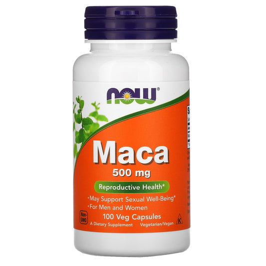 NOW Foods-Maca-500 mg-100 Veg Capsules